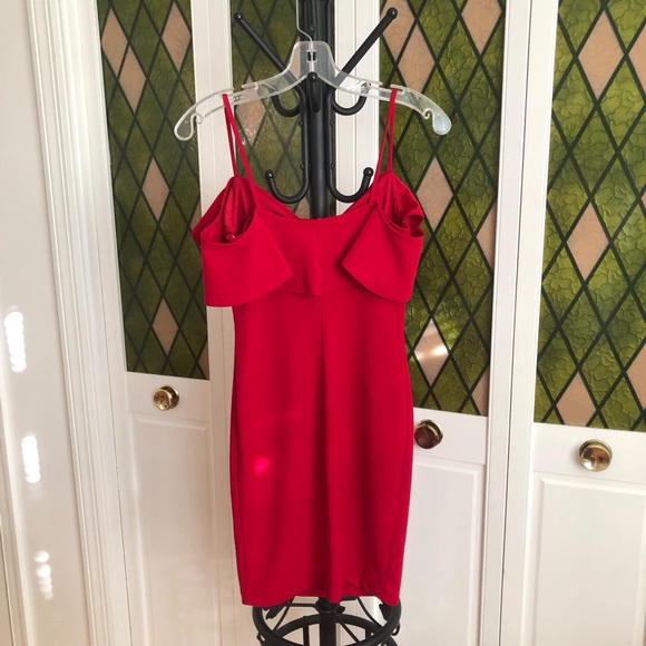 Red Ruffle Dress - Picture 4 of 4